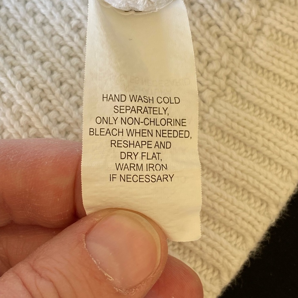 Jeanne Pierre Classic White Knit Pullover - Picture 6 of 6